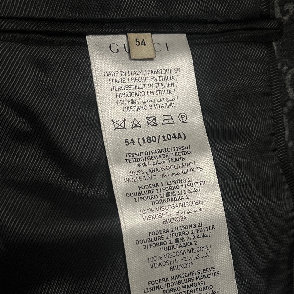 Gucci Gray Patterned wool blazer - image 3